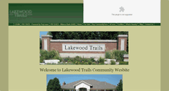Desktop Screenshot of lakewoodtrails.org