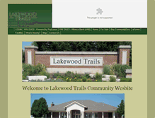 Tablet Screenshot of lakewoodtrails.org